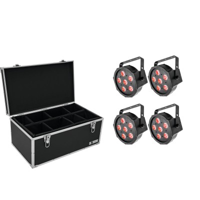 EUROLITE Set 4x LED SLS-6 TCL Spot + Case TDV-1 EUROLITE Set 4x LED SLS-6 TCL Spot + Case TDV-1