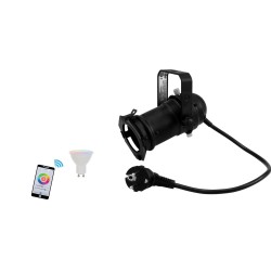 EUROLITE Set PAR-16 Spot bk + LED GU10 RGB/WW/CW WiFi EUROLITE Set PAR-16 Spot bk + LED GU10 RGB/WW/CW WiFi