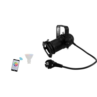 EUROLITE Set PAR-16 Spot bk + LED GU10 RGB/WW/CW WiFi EUROLITE Set PAR-16 Spot bk + LED GU10 RGB/WW/CW WiFi