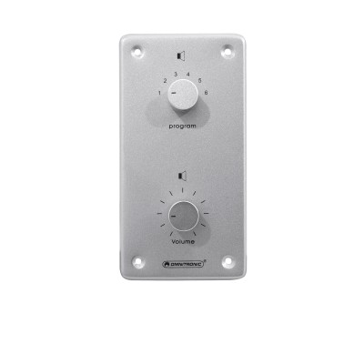 OMNITRONIC PA Vol Contr/Prog Select 10W mono sil OMNITRONIC PA Vol Contr/Prog Select 10W mono sil