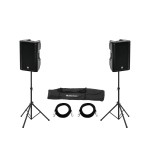 OMNITRONIC Set 2x XKB-212A + Speaker Stand MOVE MK2