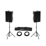 OMNITRONIC Set 2x XKB-215A + Speaker Stand MOVE MK2