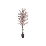 EUROPALMS Cherry tree with 3 trunks, artificial plant, pink, 150 cm