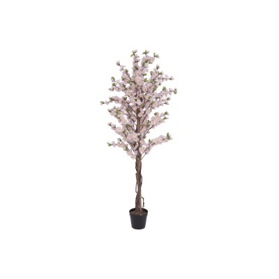 EUROPALMS Cherry tree with 3 trunks, artificial plant, pink, 150 cm