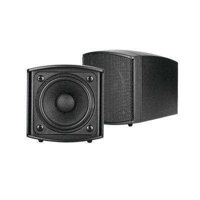 OMNITRONIC OD-2 Wall Speaker 8Ohms black 2x OMNITRONIC OD-2 Wall Speaker 8Ohms black 2x