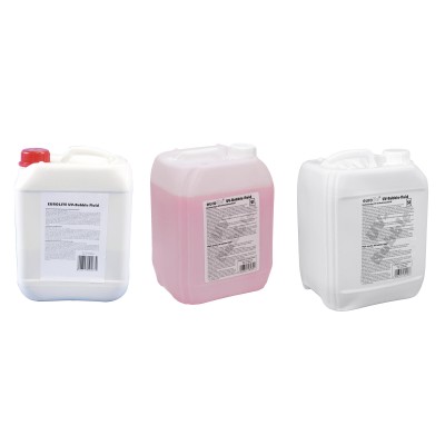 EUROLITE Set 3x UV Bubble Fluid 5l yellow + red + blue EUROLITE Set 3x UV Bubble Fluid 5l yellow + red + blue