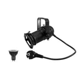 EUROLITE Set PAR-16 Spot bk + GU-10 230V COB 5W LED 1800-3000K dim2warm EUROLITE Set PAR-16 Spot bk + GU-10 230V COB 5W LED 1800-3000K dim2warm