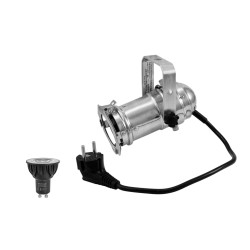EUROLITE Set PAR-16 Spot sil + GU-10 230V COB 5W LED 1800-3000K dim2warm EUROLITE Set PAR-16 Spot sil + GU-10 230V COB 5W LED 1800-3000K dim2warm