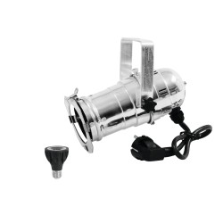 EUROLITE Set PAR-20 Spot sil + PAR-20 230V COB 6W E-27 LED 1800-3000K dim2warm EUROLITE Set PAR-20 Spot sil + PAR-20 230V COB 6W E-27 LED 1800-3000K dim2warm