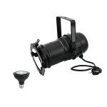 EUROLITE Set PAR-30 Spot bk + PAR-30 230V COB 12W E-27 LED 1800-3000K dim2warm