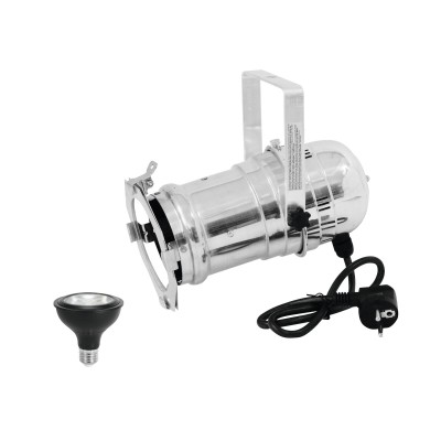 EUROLITE Set PAR-30 Spot sil+ PAR-30 230V COB 12W E-27 LED 1800-3000K dim2warm EUROLITE Set PAR-30 Spot sil+ PAR-30 230V COB 12W E-27 LED 1800-3000K dim2warm