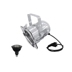 EUROLITE Set PAR-38 Spot sil + PAR-38 230V COB 18W E-27 LED 1800-3000k dim2warm EUROLITE Set PAR-38 Spot sil + PAR-38 230V COB 18W E-27 LED 1800-3000k dim2warm