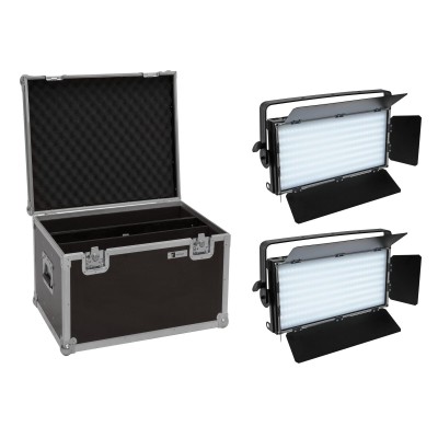EUROLITE Set 2x LED PLL-480 QCL Panel + Case EUROLITE Set 2x LED PLL-480 QCL Panel + Case