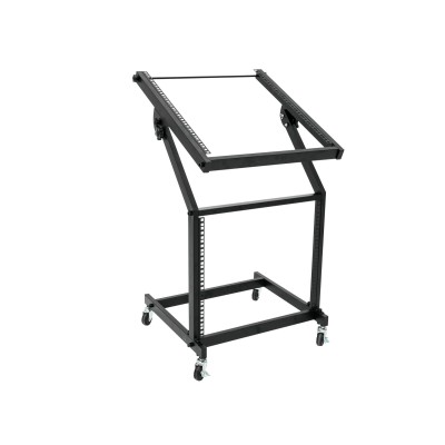 OMNITRONIC Rack Stand 12U/10U adjustable on Wheels