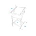OMNITRONIC Rack Stand 12U/10U adjustable on Wheels