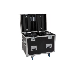 ROADINGER Flightcase HIGHLINE 4x LED IP TMH-S250/B250, with wheels