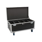 ROADINGER Flightcase 4x Multiflood IP 18x10W RGBW Wash CRMX, with wheels MK2