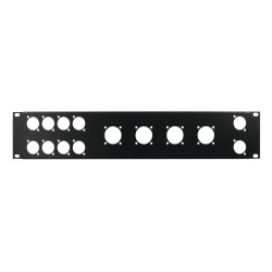 OMNITRONIC Front Panel Z-19 8x D-Type/4xNL8/T 2U