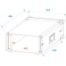 ROADINGER Effect Rack CO DD, 4U, 38cm deep, black ROADINGER Effect Rack CO DD, 4U, 38cm deep, black