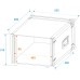 ROADINGER Effect Rack CO DD, 6U, 38cm deep, black ROADINGER Effect Rack CO DD, 6U, 38cm deep, black