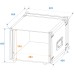 ROADINGER Effect Rack CO DD, 10U, 38cm deep, black