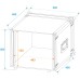 ROADINGER Effect Rack CO DD, 12U, 38cm deep, black ROADINGER Effect Rack CO DD, 12U, 38cm deep, black
