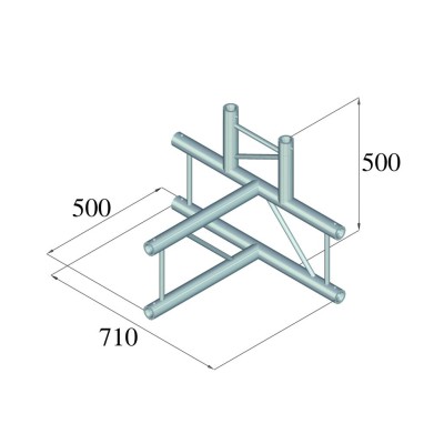 ALUTRUSS BILOCK BQ2-PAT42V 4-way T-Piece ALUTRUSS BILOCK BQ2-PAT42V 4-way T-Piece