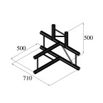 ALUTRUSS BILOCK BQ2-SPAT42V 4-way T-Piece bk