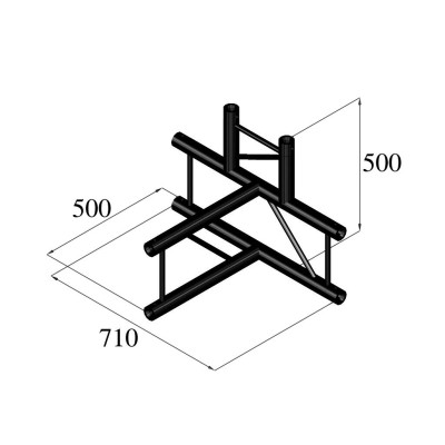 ALUTRUSS BILOCK BQ2-SPAT42V 4-way T-Piece bk ALUTRUSS BILOCK BQ2-SPAT42V 4-way T-Piece bk