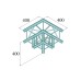ALUTRUSS DECOLOCK DQ4-SPAL30 3-way Corner 90° bk ALUTRUSS DECOLOCK DQ4-SPAL30 3-way Corner 90° bk
