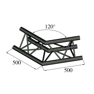 ALUTRUSS TRILOCK S-PAC 22 2-way Corner 120°black ALUTRUSS TRILOCK S-PAC 22 2-way Corner 120°black