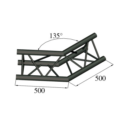 ALUTRUSS TRILOCK S-PAC 23 2-way Corner 135°black ALUTRUSS TRILOCK S-PAC 23 2-way Corner 135°black