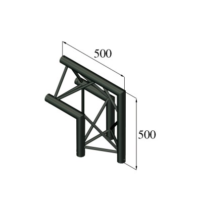 ALUTRUSS TRILOCK S-PAC 24 2-way Corner 90°/\ black ALUTRUSS TRILOCK S-PAC 24 2-way Corner 90°/\ black