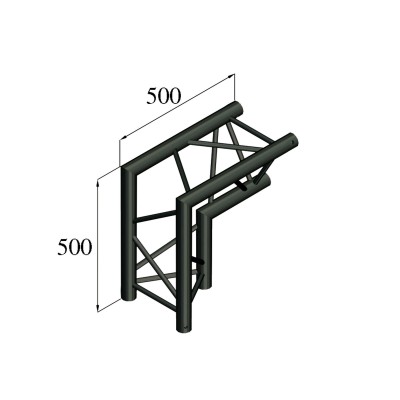 ALUTRUSS TRILOCK S-PAC 25 2-way Corner 90°\/ black ALUTRUSS TRILOCK S-PAC 25 2-way Corner 90°\/ black