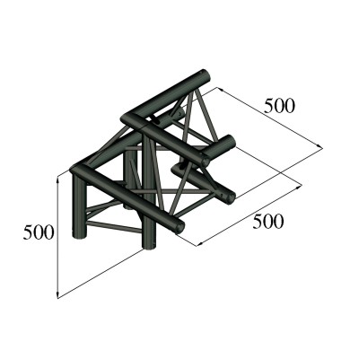 ALUTRUSS TRILOCK S-PAL-31 3-way Corner /\ right ALUTRUSS TRILOCK S-PAL-31 3-way Corner /\ right
