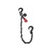 SAFETEX Chain Sling 1leg with clevis shortening clutches locked 1m WLL2000kg SAFETEX Chain Sling 1leg with clevis shortening clutches locked 1m WLL2000kg