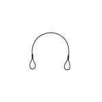 EUROLITE Steel Rope (SC) 400x3mm black without quick link