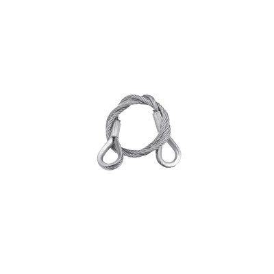 EUROLITE Steel Rope 600x3mm silver with Thimbles EUROLITE Steel Rope 600x3mm silver with Thimbles