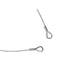 EUROLITE Steel Rope 1000x4mm silver with Thimble EUROLITE Steel Rope 1000x4mm silver with Thimble