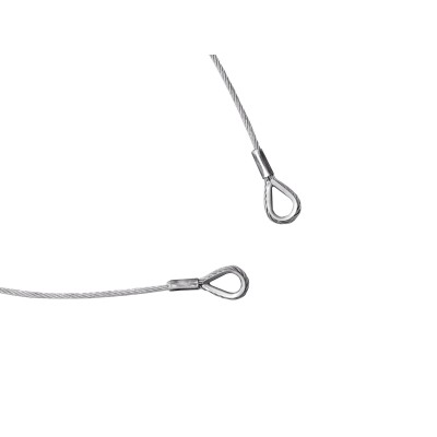EUROLITE Steel Rope 1000x4mm silver with Thimble EUROLITE Steel Rope 1000x4mm silver with Thimble