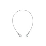 EUROLITE Steel Rope 1000x6mm silver with Thimble