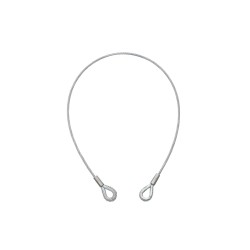 EUROLITE Steel Rope 1000x6mm silver with Thimble EUROLITE Steel Rope 1000x6mm silver with Thimble