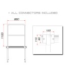 GUIL TMQ-01/440 Stage Rail 88cm (Aluminium Version)