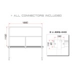 GUIL TMQ-02/440 Stage Rail 188 cm (Aluminium Version)