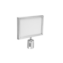 EUROLITE Sign for Eurolite Barrier 317x215 silver EUROLITE Sign for Eurolite Barrier 317x215 silver