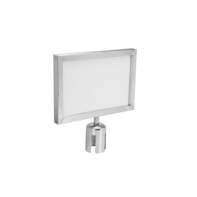 EUROLITE Sign for Eurolite Barrier 317x215 silver EUROLITE Sign for Eurolite Barrier 317x215 silver