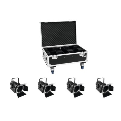 EUROLITE Set 4x LED THA-40PC bk + Case EUROLITE Set 4x LED THA-40PC bk + Case