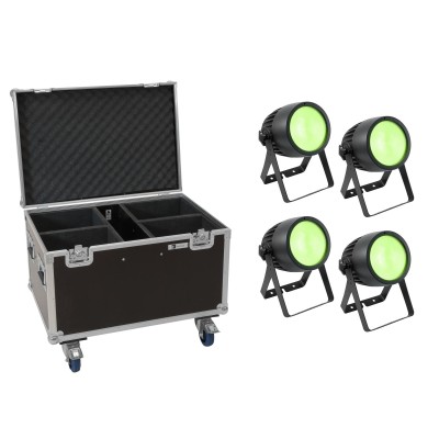 EUROLITE Set 4x LED Theatre COB 200 RGB+WW + Case with wheels EUROLITE Set 4x LED Theatre COB 200 RGB+WW + Case with wheels