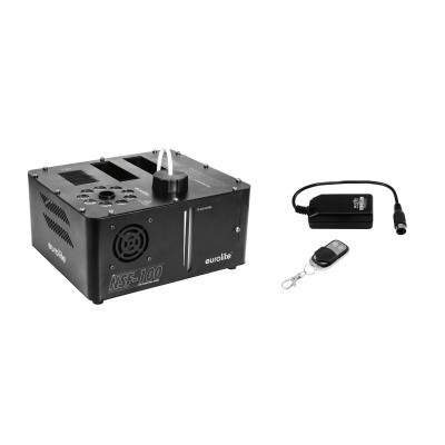 EUROLITE Set NSF-100 LED DMX Hybrid Spray Fogger + WRC-4 Wireless Remote Control EUROLITE Set NSF-100 LED DMX Hybrid Spray Fogger + WRC-4 Wireless Remote Control