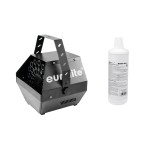 EUROLITE Set B-100 Bubble Machine black DMX + Bubble Fluid 1l